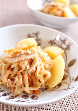 ツナとじゃがいも入り切り干し大根煮-レシピのメイン写真