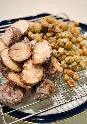 皮付き里芋と蒸し大豆の唐揚げ-レシピのメイン写真
