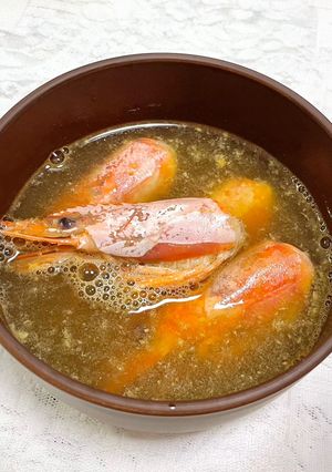 赤エビの頭のおつゆ-レシピのメイン写真