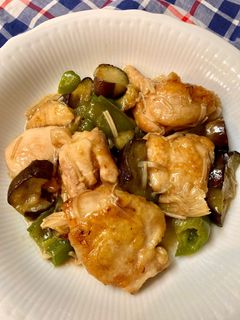 鶏肉とナスピーマンの炒め物♪-レシピのメイン写真
