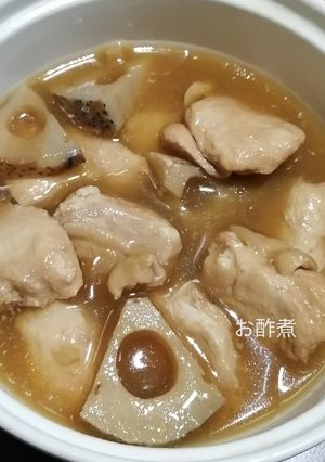 柔らか、鶏肉と蓮根のお酢煮-レシピのメイン写真