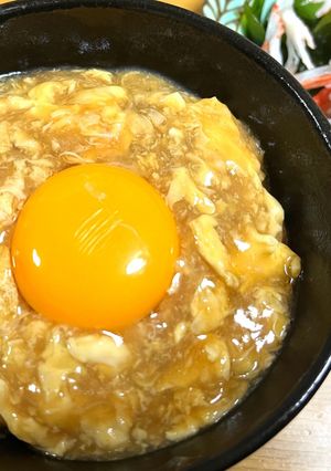 卵だけ！簡単絶品ふわとろたまご丼-レシピのメイン写真