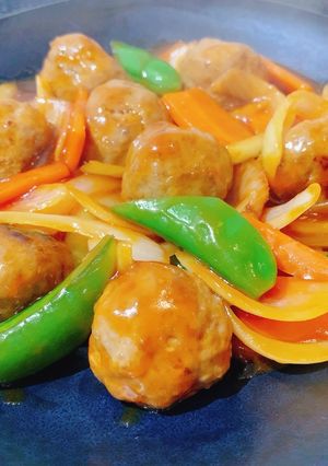 肉団子と野菜の甘酢あんかけ-レシピのメイン写真