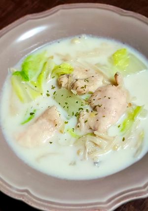冬ごはん☆あったか白菜のミルクスープ-レシピのメイン写真