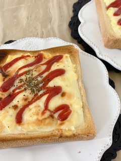 簡単レンチン卵チーズトースト-レシピのメイン写真