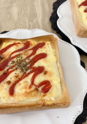 簡単レンチン卵チーズトースト-レシピのメイン写真