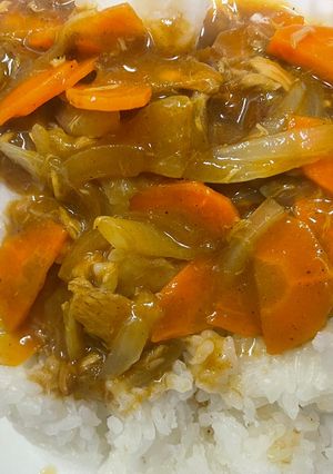 災害時にも使える！ポリ袋調理 ツナカレー-レシピのメイン写真