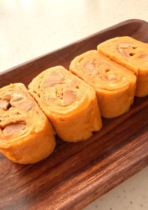 タケノコ入り卵焼き(お弁当)-レシピのメイン写真