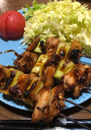エバラ焼き鳥のたれで作る大きなねぎ間-レシピのメイン写真