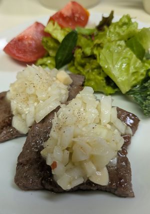 シャキシャキ新玉ねぎのソース-レシピのメイン写真