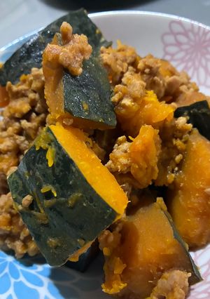 【クッカー用】かぼちゃのそぼろ煮-レシピのメイン写真