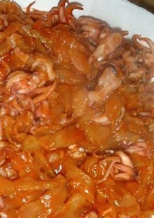 すごくおいしい！セロリとヤリイカのホットケチャップ炒め-レシピのメイン写真