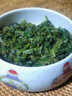 かぶの葉(大根葉)のアンチョビ炒り-レシピのメイン写真