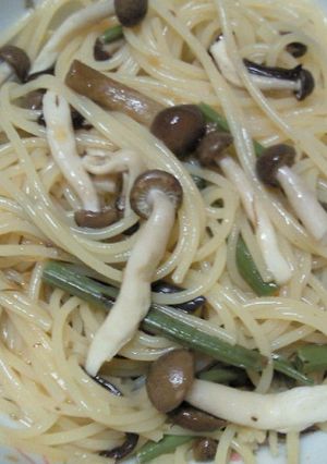 リケン青じそドレッシング山菜しめじパスタ-レシピのメイン写真