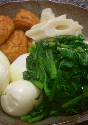 のらぼう菜で葉っぱの煮浸しと茎のきんぴら-レシピのメイン写真