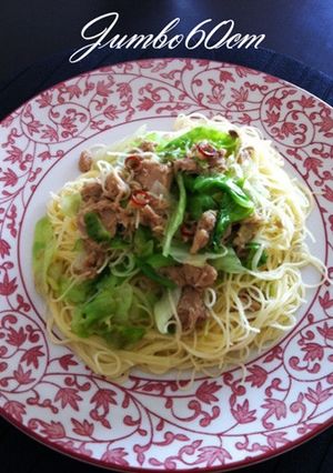シーチキンとレタスのパスタ☆アンチョビ風-レシピのメイン写真