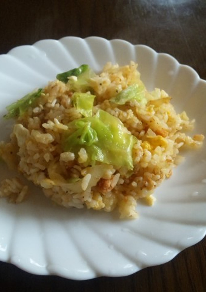 簡単即席！鮭とレタスのシャキシャキ炒飯☆-レシピのメイン写真