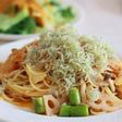 フレッシュトマトとじゃこのスパゲティ