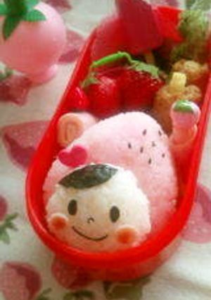 簡単キャラ弁＊いちご頭巾の女の子ちゃん-レシピのメイン写真
