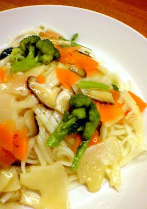 残り物野菜でささっと中華風餡かけうどん-レシピのメイン写真