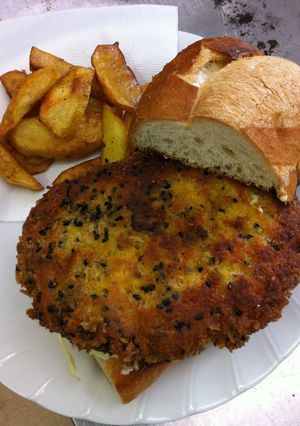 ごま香る★メンチカツバーガー！！-レシピのメイン写真