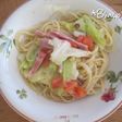 ●春キャベツとアンチョビパスタ●