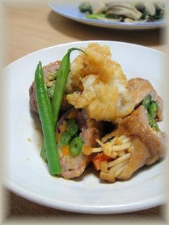 たっぷり野菜の肉巻きおろし生姜焼き-レシピのメイン写真