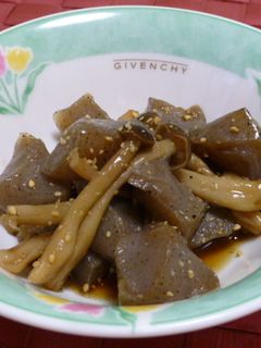簡単☆こんにゃくとしめじの甘辛煮-レシピのメイン写真