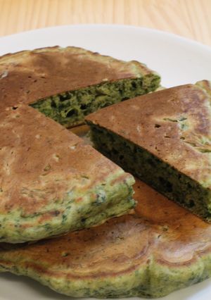 ほうれん草・そば粉deホットケーキ-レシピのメイン写真