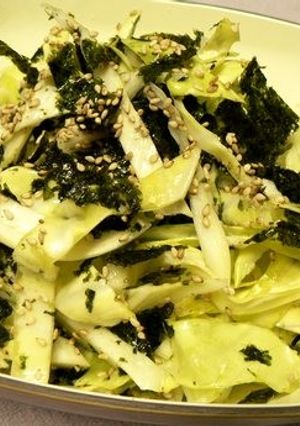 レンジでキャベツのごま塩和え-レシピのメイン写真