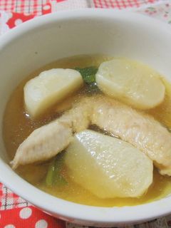 カブと手羽先のスープ-レシピのメイン写真
