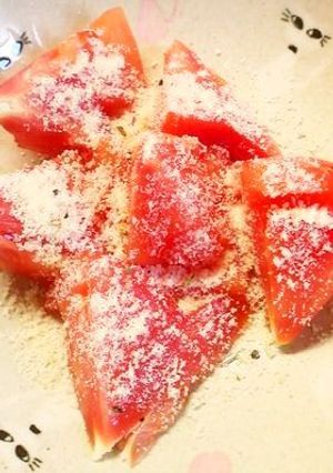 トマトにパルメザンチーズ-レシピのメイン写真