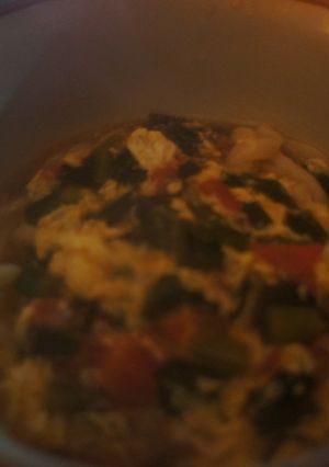 トマトとニラでうどん-レシピのメイン写真