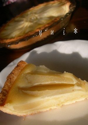 *ノンオイル 洋梨アーモンドタルト*-レシピのメイン写真