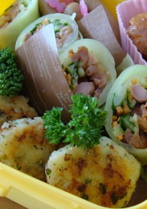 お花見弁当(キャベツ巻きサラダ)-レシピのメイン写真