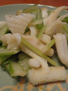 セロリとイカの塩炒め-レシピのメイン写真
