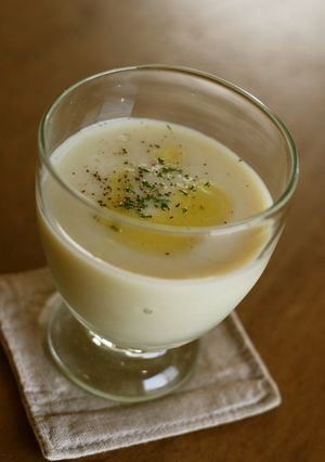 簡単ﾍﾙｼｰ♪新たまねぎの冷製ポタージュ-レシピのメイン写真