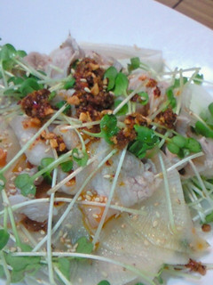 豚しゃぶサラダ+食べるラー油-レシピのメイン写真