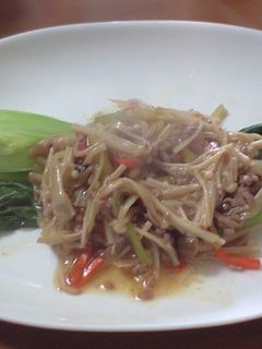 丸ゆでチンゲン菜にキノコたっぷりあんかけ-レシピのメイン写真
