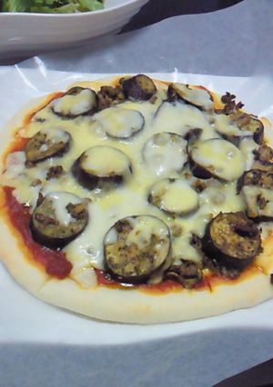 カレー味の茄子ミートピザ-レシピのメイン写真