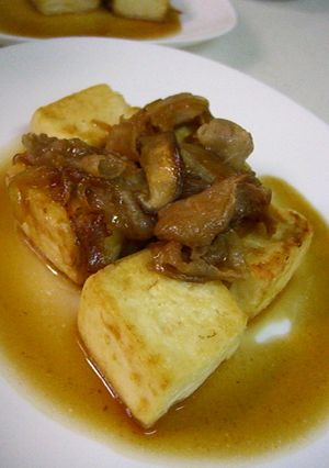 豆腐ステーキ～すき焼き風-レシピのメイン写真