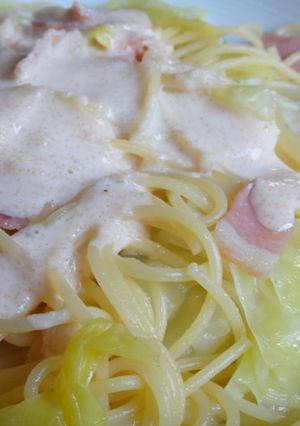 ベーコンとキャベツ☆マヨ☆明太パスタ♪-レシピのメイン写真