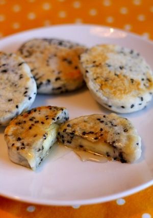 梅が枝餅風☆蜂蜜とチーズのとろ～り餅-レシピのメイン写真