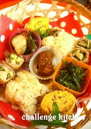 お花見に♪竹の子と春野菜の豚肉巻き☆-レシピのメイン写真