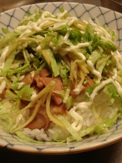 レタスでチャーシュー丼-レシピのメイン写真
