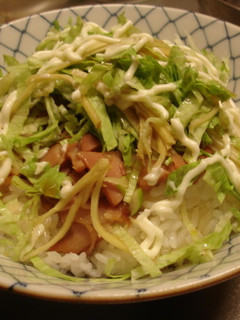 レタスでチャーシュー丼-レシピのメイン写真