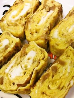なめたけとチーズの玉子焼き-レシピのメイン写真