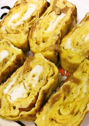なめたけとチーズの玉子焼き-レシピのメイン写真