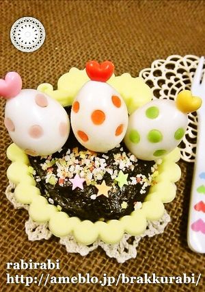 ✿キャラ弁に可愛いカラフルうずらの卵✿-レシピのメイン写真