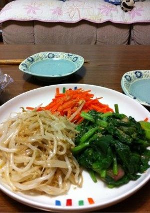 三色ナムル-レシピのメイン写真